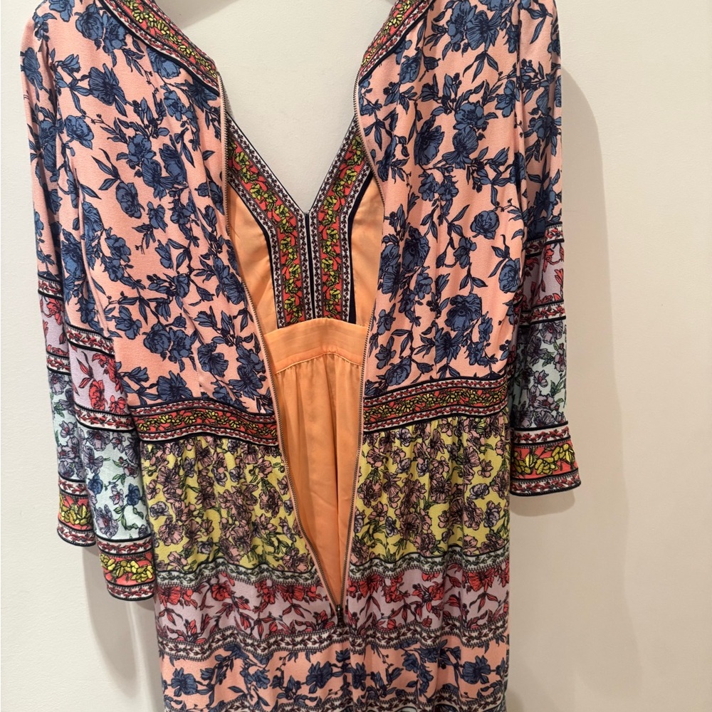 Alice + Olivia dress Multicolor Long Sleeve empire waist w. side openings. S 10. - Picture 9 of 15